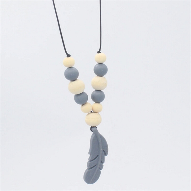 Silicone Beads Mom Teething Necklace